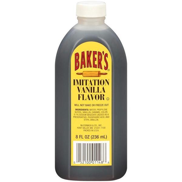 Baker's Imitation Vanilla Flavor 236ML - Image 1