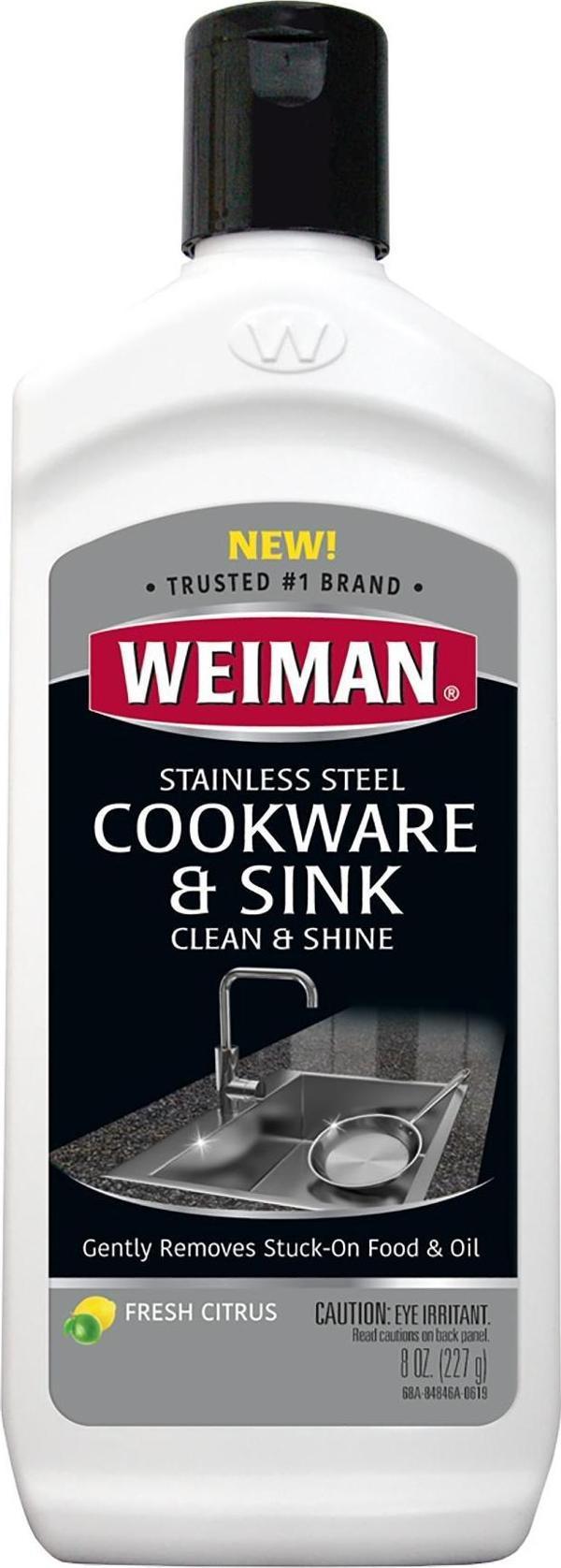 Weiman Paslanmaz Çelik Pişirme Kapları ve Lavabo Temizleyici Parlatıcı 237ML - Image 1