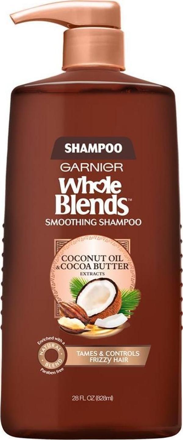 Garnier Whole Blends Hindistan Cevizi ve Kakao Yağı Özlü Pürüzsüzleştirici Şampuan 828ML - Image 1