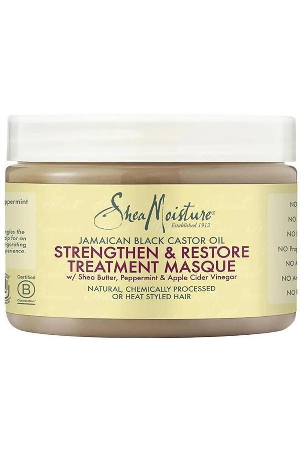 Shea Moisture Jamaican Black Castor Oil Güçlendirici ve Onarıcı Saç Maskesi 284GR - Image 1