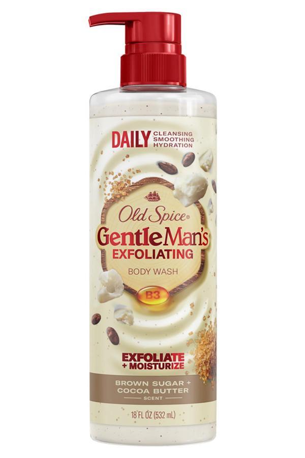 Old Spice Gentle Man's Exfoliating Brown Sugar + Cocoa Butter Duş Jeli 532ML - Image 1