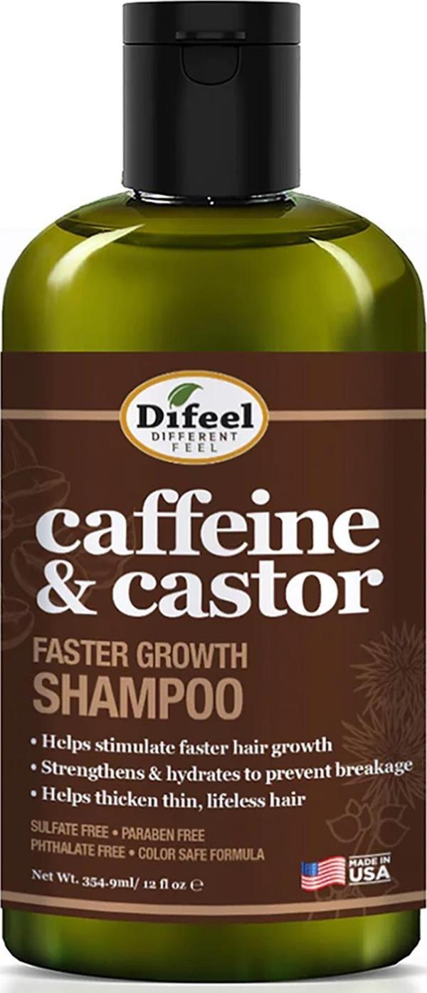 Difeel Caffeine & Castor Faster Growth Şampuan 354.9ML - Image 1