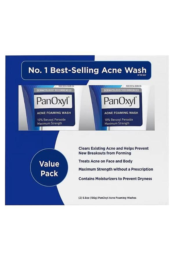 PanOxyl Akne Karşıtı Köpüren Yüz Yıkama İkili Paket 2x156GR - Image 1