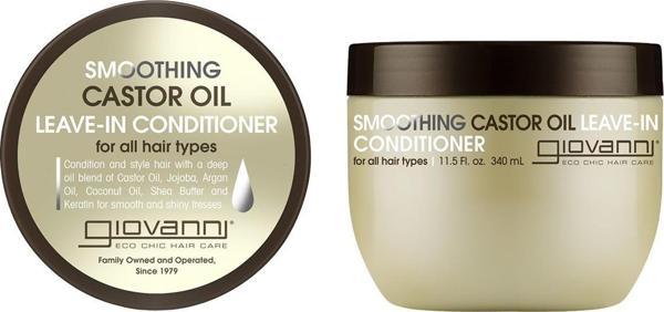Giovanni Smoothing Castor Oil Durulanmayan Saç Kremi 340ML - Image 1