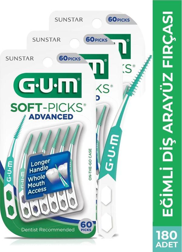 GUM Soft Picks Eğimli Ara Yüz Fırçası 180 Adet - Image 1