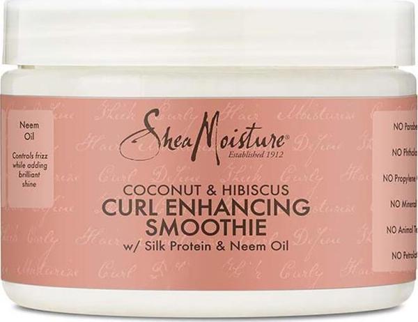 Shea Moisture Coconut & Hibiscus Bukle Belirginleştirici Durulanmayan Saç Bakım Kremi 284GR - Image 1