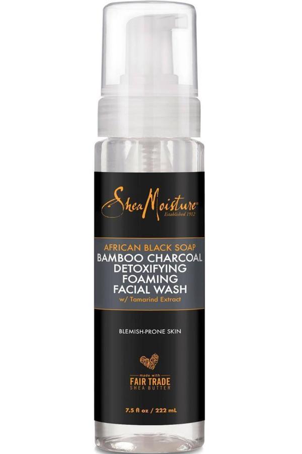Shea Moisture Afrika Siyah Sabunu ve Bambu Kömürü Detoks Yüz Yıkama Köpüğü 222ML - Image 1