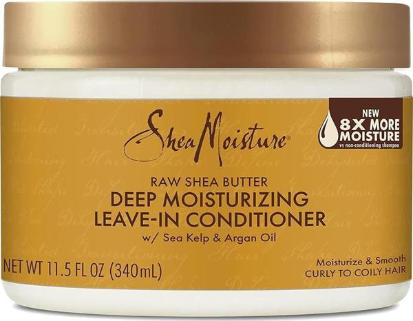 Shea Moisture Raw Shea Butter Nemlendirici Durulanmayan Saç Kremi 340ML - Image 1