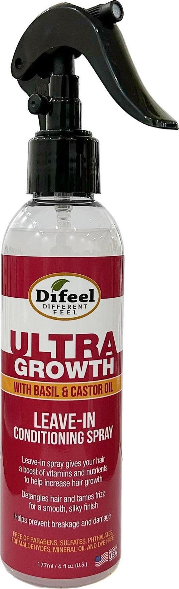 Difeel Ultra Growth Yavaş Uzayan Saçlara Özel Durulanmayan Saç Bakım Spreyi 177ML - Image 1