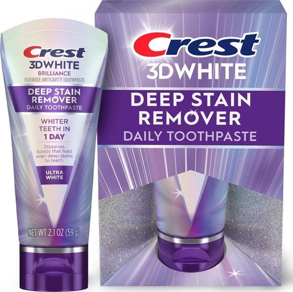 Crest 3DWhite Brilliance Deep Stain Remover Ultra White Diş Macunu 59GR - Image 1