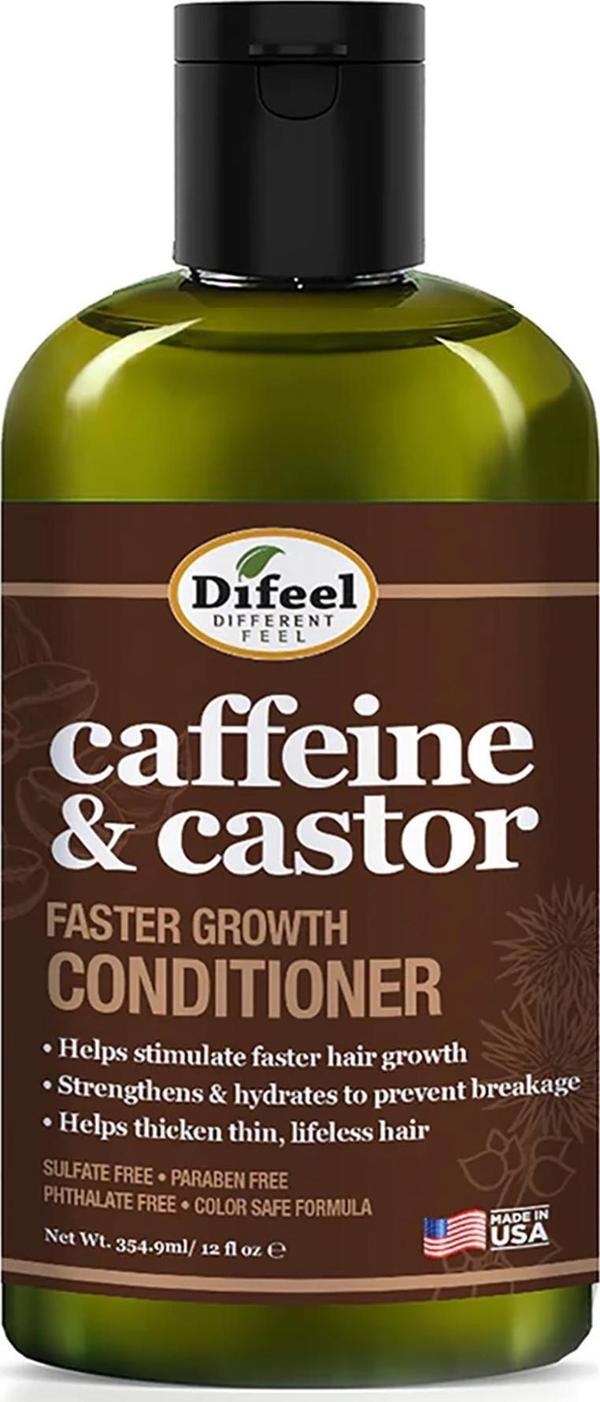 Difeel Caffeine & Castor Faster Growth Saç Kremi 354.9ML - Image 1