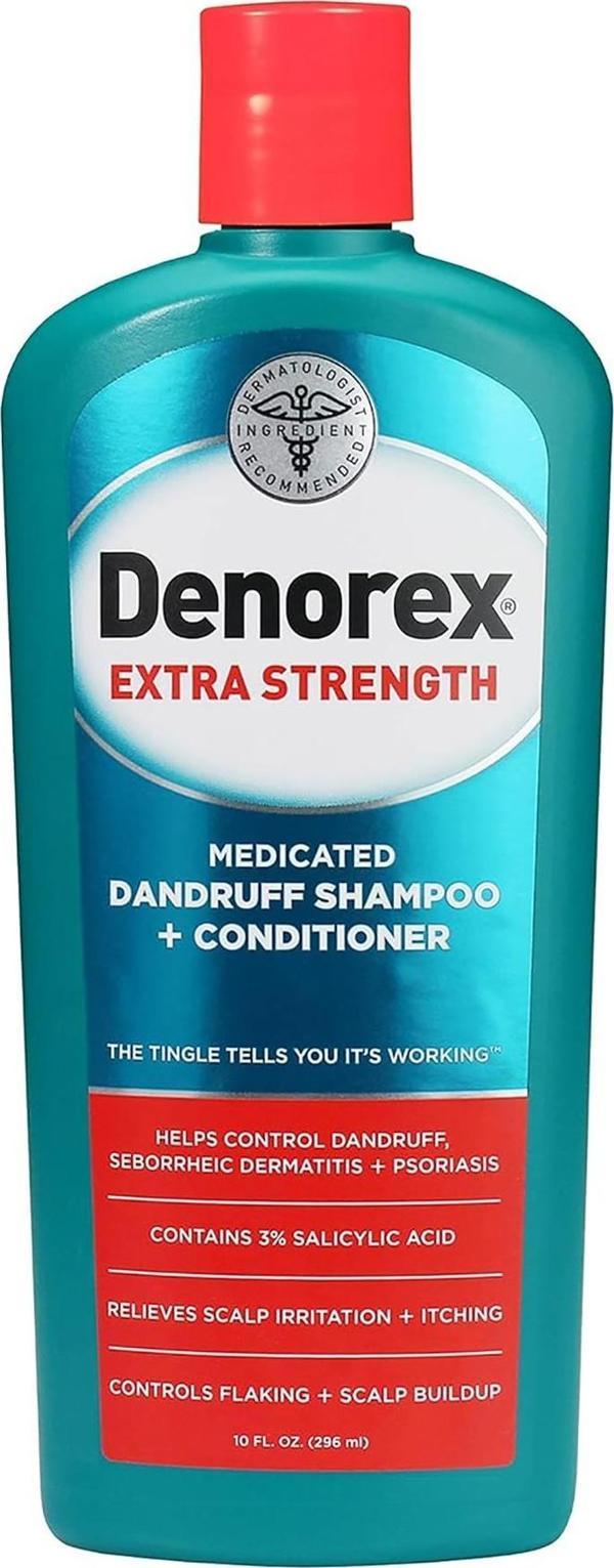 Denorex Extra Strength Dandruff Şampuan + Saç Kremi 296ML - Image 1