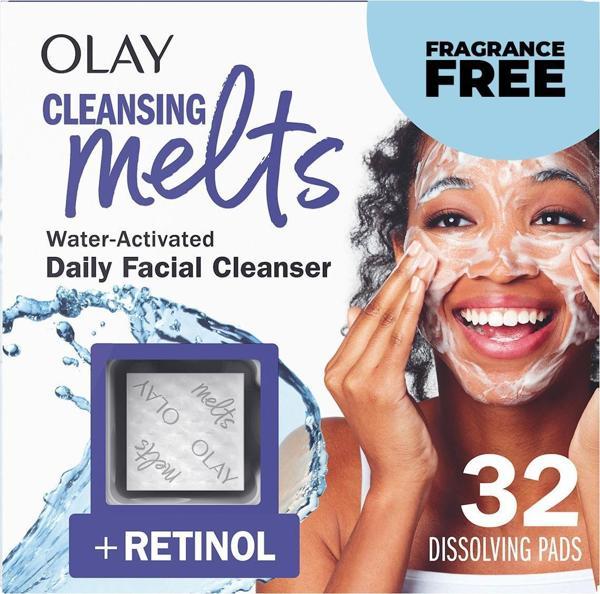 Olay Cleansing Melts + Retinol Cilt Temizleyici Çözünen Ped 32 Adet - Image 1