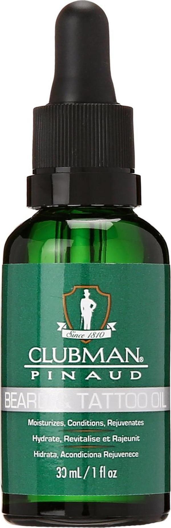 Clubman Pinaud Sakal ve Dövme Bakım Yağı 30ML - Image 1