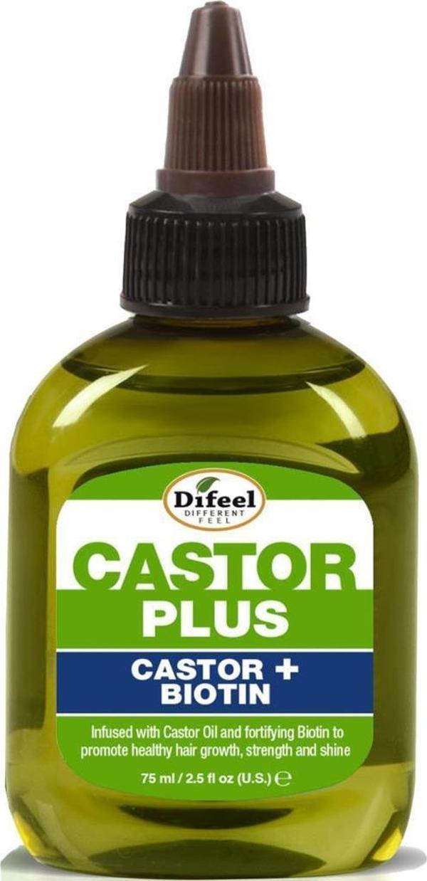 Difeel Castor + Biotin Yavaş Uzayan Saçlara Özel Saç Bakım Yağı 75ML - Image 1