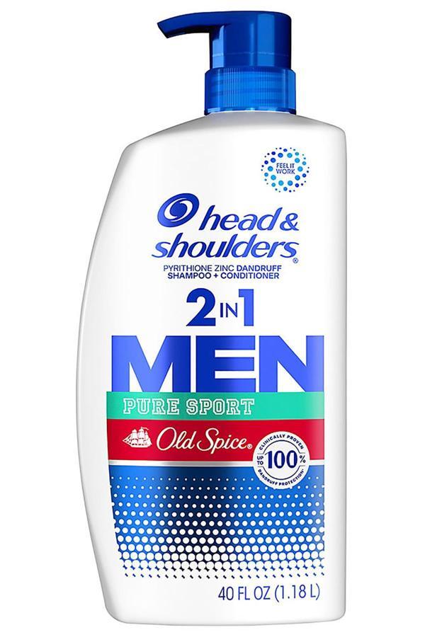 Head & Shoulders Old Spice Pure Sport 2si 1 Arada Şampuan ve Saç Kremi 1180ML - Image 1
