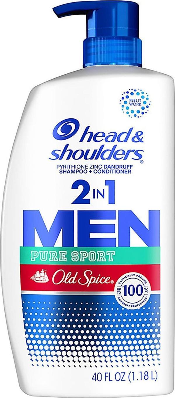 Head & Shoulders Old Spice Pure Sport 2si 1 Arada Şampuan ve Saç Kremi 1180ML - Image 1