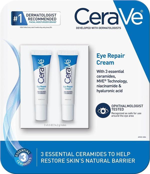 CeraVe Onarıcı Göz Kremi Seti 2 Parça 2x14.2GR - Image 1