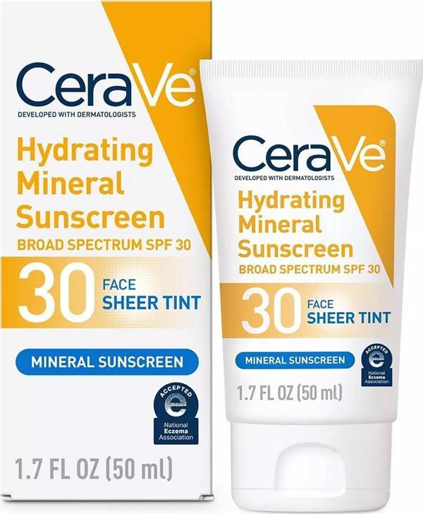 CeraVe Nemlendirici Mineral SPF30 Sheer Tint Yüz Güneş Kremi 50ML - Image 1