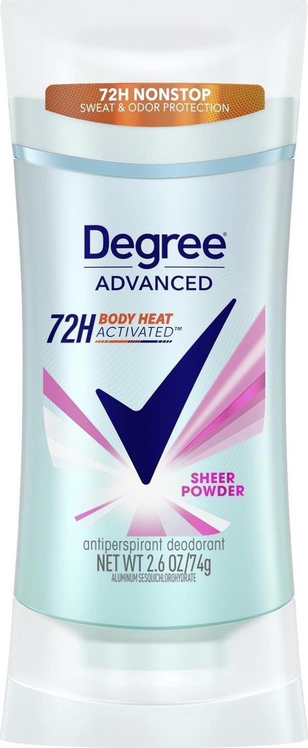 Degree Advanced Sheer Powder Antiperspirant Stick Deodorant 74GR - Image 1