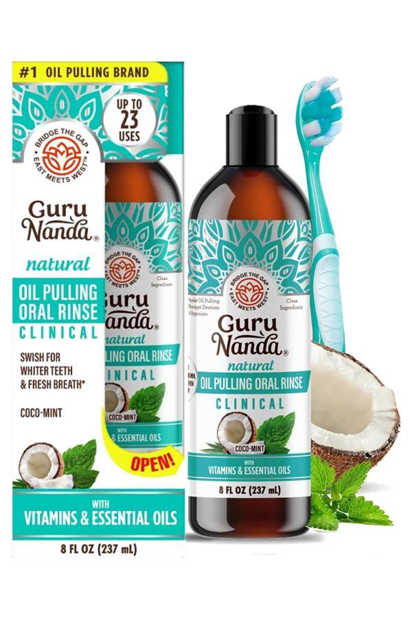 GuruNanda Coconut + Mint Ağız Bakım Suyu 237ML - Image 1