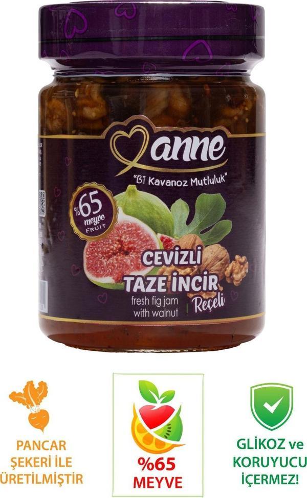 Anne Cevizli Taze Incir Reçeli 400G (Pancar Şekeri Ile Üretilmiştir - Glikoz, Koruyucu Içermez) - Image 1