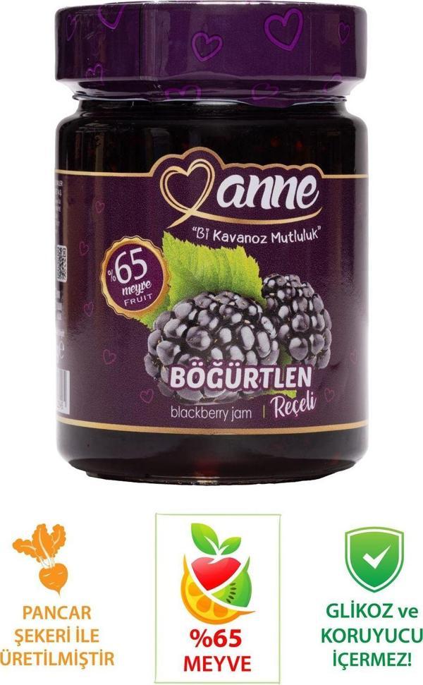 Anne Böğürtlen Reçeli 400G (Pancar Şekeri Ile Üretilmiştir - Glikoz, Koruyucu Içermez) - Image 1