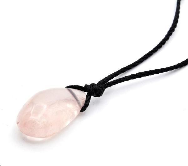 Hakiki Asansör Model Doğal Pembe Kuvars Kolye Ucu 1.kalite 003 - Image 1