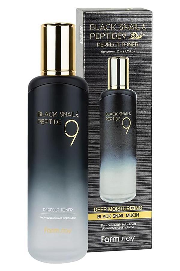 Farmstay Black Snail & Peptide 9 Tonik 120ML - Image 1