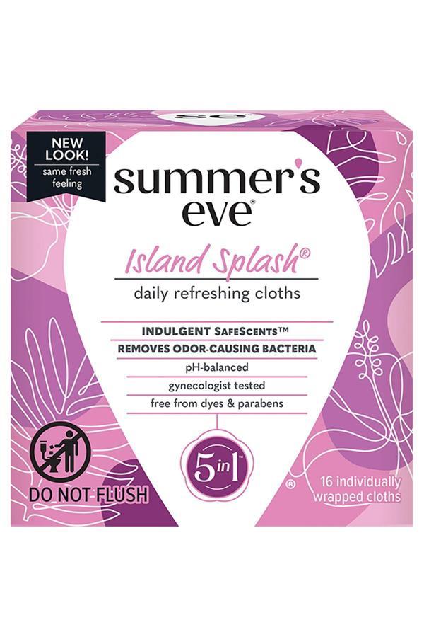 Summers Eve Island Splash Özel Bölge Temizlik Mendili 16 Adet - Image 1