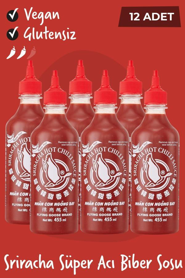Flying Goose Sriracha Süper Acı Chilli Biberi Sosu 455ML 12 Adet - Image 1