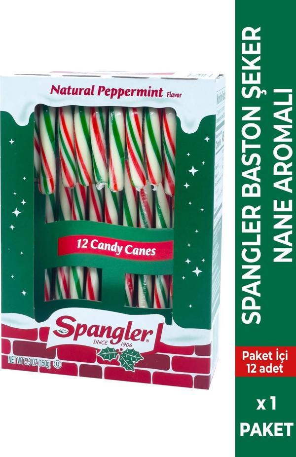 Spangler Peppermint Nane Aromalı Baston Şeker 150GR - Image 1