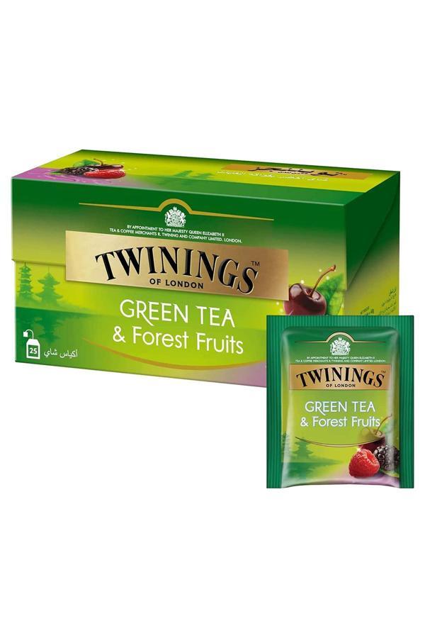 Twinings Orman Meyveli Yeşil Çay 25'li Bardak Poşet - Image 1