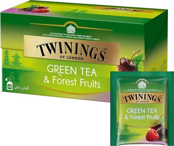 Twinings Orman Meyveli Yeşil Çay 25'li Bardak Poşet - Image 1