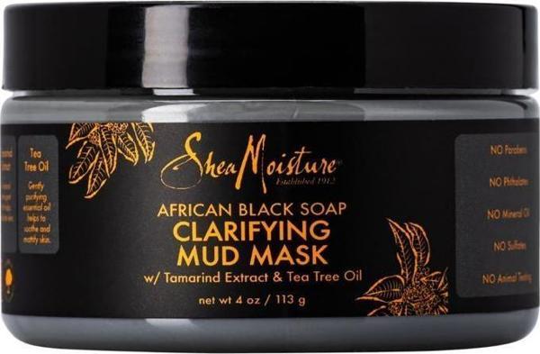 Shea Moisture Afrika Siyah Sabunu Çamur Maskesi 113GR - Image 1