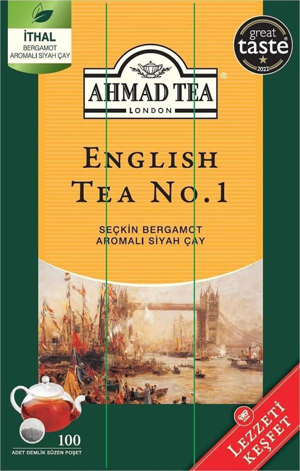 Ahmad Tea English No.1 Demlik Poşet Çay 100 Adet - Image 1