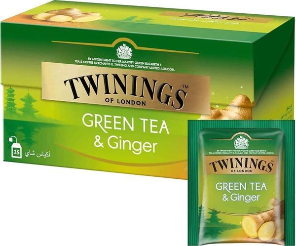 Twinings Zencefilli Yeşil Çay 25'li Bardak Poşet - Image 1