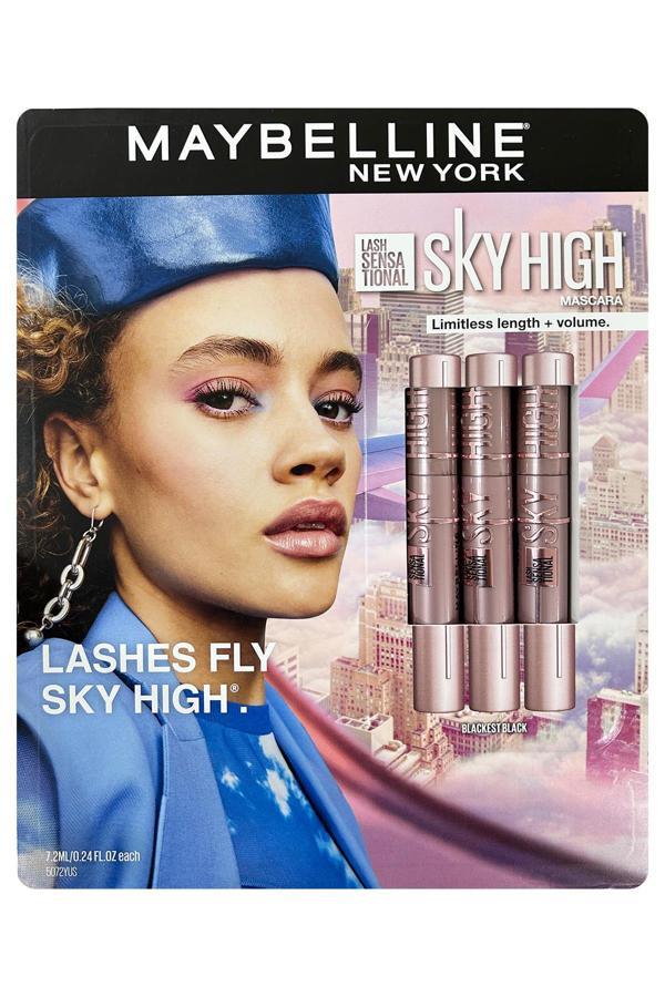Maybelline New York Lash Sensational Sky High Suya Dayanıklı Maskara Seti 3 Parça - Image 1