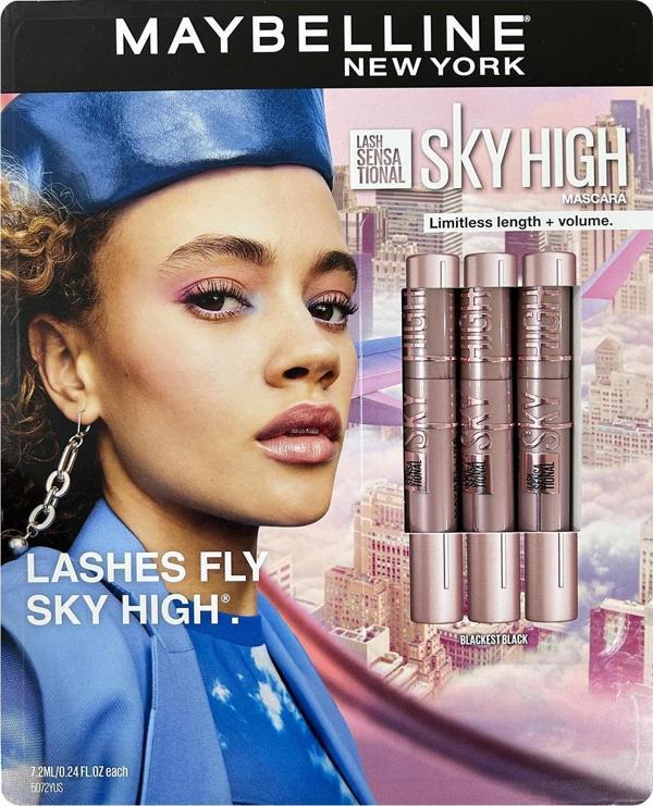 Maybelline New York Lash Sensational Sky High Suya Dayanıklı Maskara Seti 3 Parça - Image 1