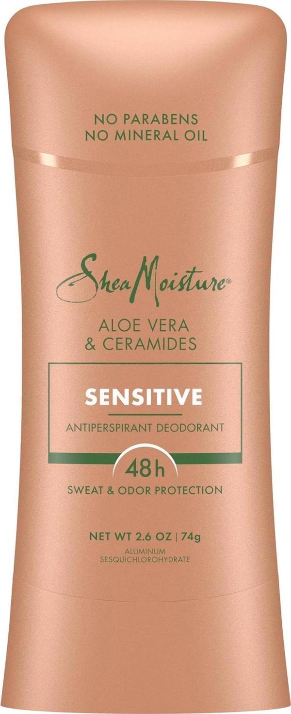 Shea Moisture Aloe Vera & Ceramides Sensitive Antiperspirant Stick Deodorant 74GR - Image 1