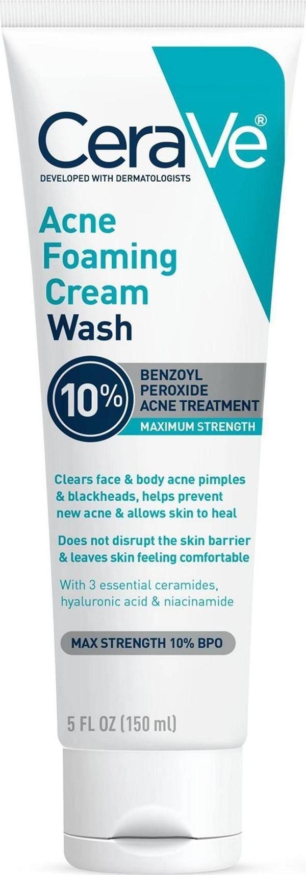 CeraVe Akne Karşıtı Köpüren Krem Yıkama 150ML  - Image 1