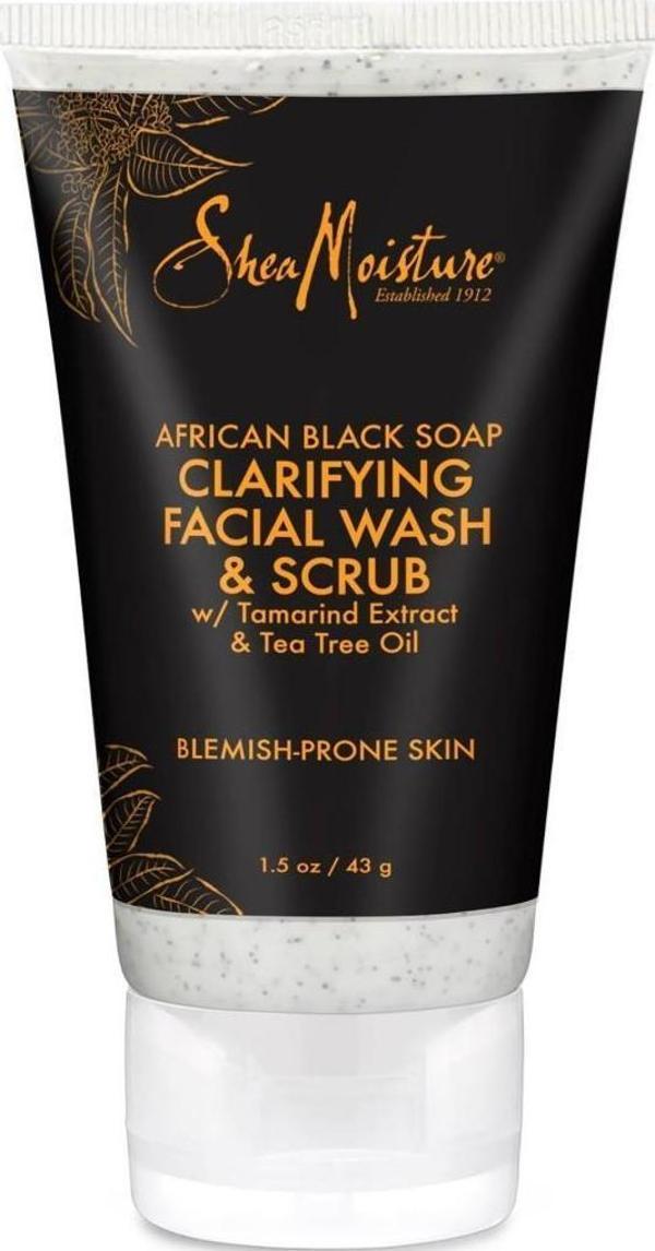 Shea Moisture Afrika Siyah Sabunu Yüz Yıkama ve Peeling 43GR - Image 1