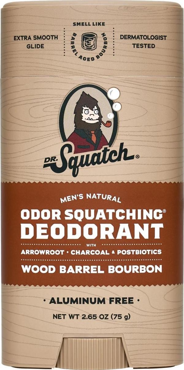 Dr.Squatch Wood Barrel Bourbon Alüminyumsuz Stick Deodorant 75GR - Image 1