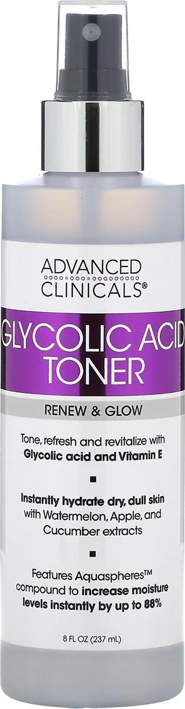 Advanced Clinicals Glycolic Acid Yüz Toniği 237ML - Image 1