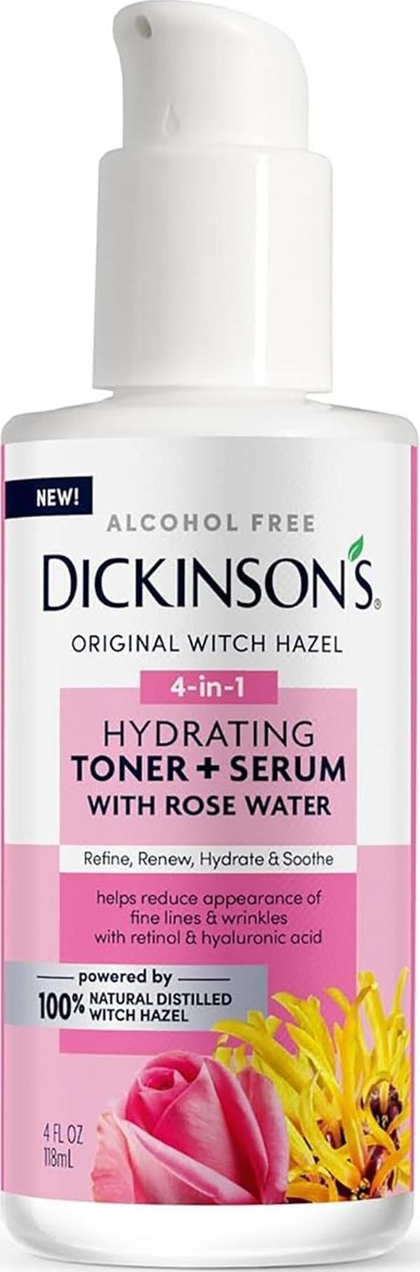 Dickinson's Cadı Fındığı ve Gül Suyu Özlü Nemlendirici Tonik + Serum 118ML - Image 1