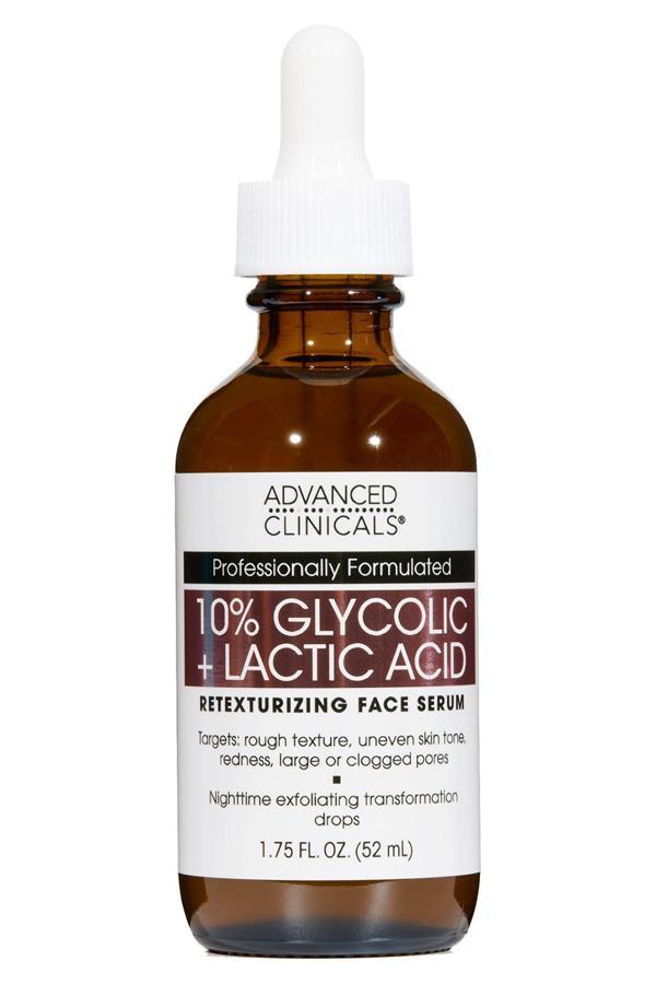 Advanced Clinicals 10% Glycolic + Lactic Acid Yüz Serumu 52ML - Image 1