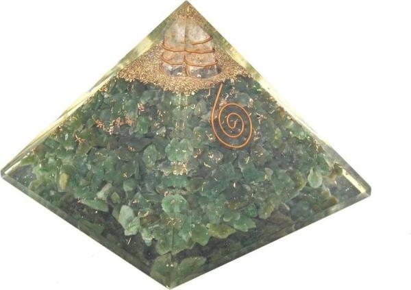 Hakiki Doğal Aventurin Taşı Orgonit Piramit 213 Gram - Image 1