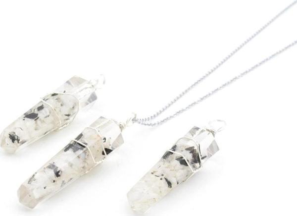 Hakiki Doğal Ay Taşı Orgonit Kolye Ucu 1.kalite 002 - Image 1