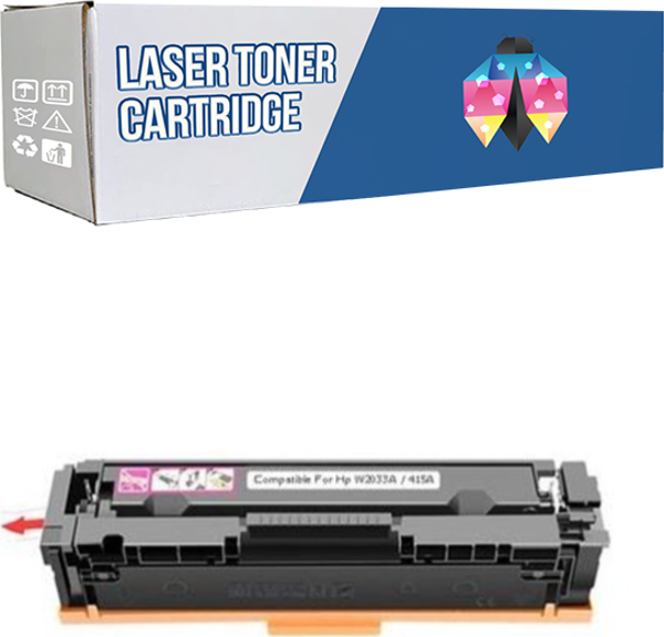 Safir Toner Hp 415A-W2033A LaserJet Managed E45028d - E47528f Kırmızı 2.400 Syf Çipli Muadil Toner - Image 1