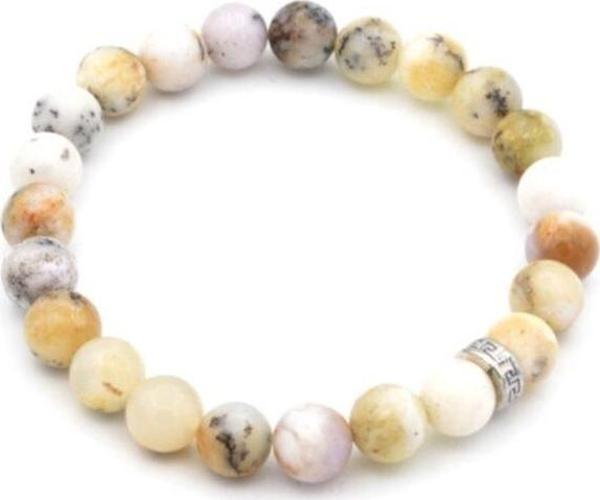 Hakiki Doğal Dendritli Opal Taşı Merlinit Bileklik 1.kalite 001 - Image 1